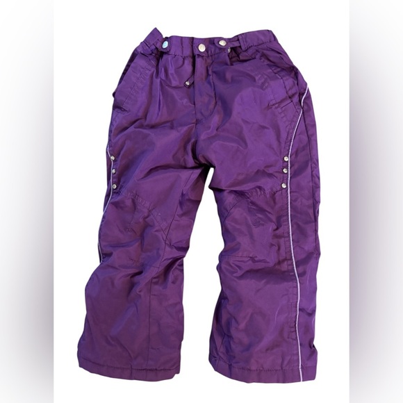 Little Girl's Snowpants Size 4.  Purple. SKU 12 - Picture 1 of 6